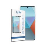KZY İLETİŞİM Xiaomi Redmi Note 13 Pro ile Uyumlu Tam Kaplayan Temperli Ekran Koruyucu Cam