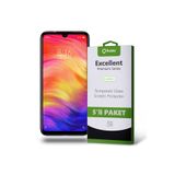 KZY İLETİŞİM Xiaomi Redmi Note 7 ile uyumlu Temperli Ekran Koruyucu Kırılmaz Cam Ekonomik 5'li Paket