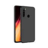 KZY İLETİŞİM Xiaomi Redmi Note 8 ile uyumlu Kapak Mat Siyah Silikon Lux Kılıf