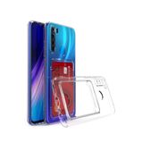 KZY İletişim Xiaomi Redmi Note 8 Kapak Kamera Korumalı Kartlıklı Darbe Emici Özellikli Şeffaf Silikon Kılıf