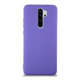 KZY İletişim Xiaomi Redmi Note 8 Pro ile Uyumlu Kapak İçi Kadife Lansman Silikon Kılıf - Mor