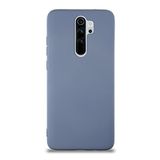 KZY İletişim Xiaomi Redmi Note 8 Pro ile Uyumlu Kapak İçi Kadife Lansman Silikon Kılıf - Petrol Mavisi