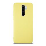 KZY İletişim Xiaomi Redmi Note 8 Pro ile Uyumlu Kapak İçi Kadife Lansman Silikon Kılıf - Sarı