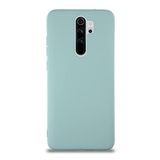 KZY İletişim Xiaomi Redmi Note 8 Pro ile Uyumlu Kapak İçi Kadife Lansman Silikon Kılıf - Turkuaz