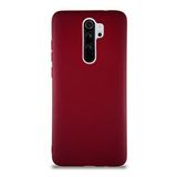 KZY İletişim Xiaomi Redmi Note 8 Pro ile Uyumlu Kılıf Soft Premier Renkli Silikon Kapak - Mürdüm
