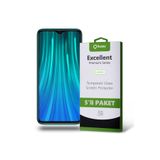 KZY İLETİŞİM Xiaomi Redmi Note 8 Pro ile uyumlu Temperli Ekran Koruyucu Kırılmaz Cam Ekonomik 5'li Paket