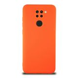 KZY İletişim Xiaomi Redmi Note 9 ile Uyumlu Kapak İçi Kadife Kamera Korumalı Lansman Silikon Kılıf - Turuncu