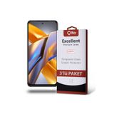 KZY İLETİŞİM Xiaomi Redmi Poco M5S ile Uyumlu Temperli Ekran Koruyucu Kırılmaz Cam Ekonomik 3'lü Paket