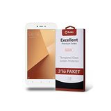 KZY İLETİŞİM Xiaomi Redmi Y1 Lite ile uyumlu Temperli Ekran Koruyucu Kırılmaz Cam Ekonomik 3'lü Paket