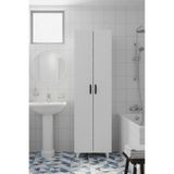 KZY Mobilya 8 Raflı 2 Kapaklı 16R Banyo Dolabı Seti