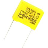 kzy mobilyal Powermaster 0.22 MF 275 Volt AC Polyester Kondansatör Elektronik Devre Elemanı Sarı Renk