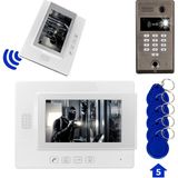 kzy mobilyal PowerMaster 773TP 1 Daire 7'' NFC Şifre Girişli Görüntülü Diafon Kapı Zili Interkom Akıllı Ev Güvenliği Sistemi