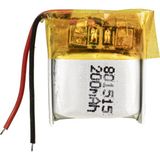 kzy mobilyal Powermaster 801515 3.7 Volt 150 Mah Lityum Polimer Pil - 1 Adet