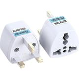 kzy mobilyal Powermaster PM-10642 Beyaz 250 Volt 13 Amper İngiliz Tipi Universal Dönüştürücü Priz Travel Adaptörü - 1 Adet