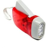 kzy mobilyal Powermaster PM-21819 3 Mantar LED'li Kinetik Enerjili Dinamolu İp Askılı El Feneri