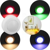 kzy mobilyal PowerMaster PM-26973 RGB LED Aydınlatma Beyaz Renkli Kompakt Duvar Işığı Enerji Tasarruflu