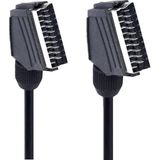 kzy mobilyal Powermaster PM-2912 Standart 1.2 Metre 7 Mm Tırnaklı Scart Scart Kablo