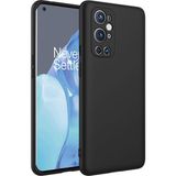 Kzy One Plus 9 Pro ile Uyumlu Kapak Kamera Korumalı Içi Kadife Lansman Silikon Kılıf - Siyah - OnePlus 9 Pro