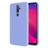KZY Oppo A5 2020 İçi Kadife Soft Logosuz Lansman Silikon Kılıf - Lila
