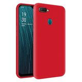 KZY Oppo A5s İçi Kadife Soft Logosuz Lansman Silikon Kılıf - Kırmızı