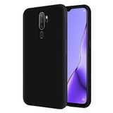 KZY Oppo A9 2020 İçi Kadife Soft Logosuz Lansman Silikon Kılıf - Siyah