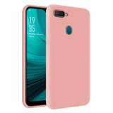 KZY Oppo AX7 İçi Kadife Soft Logosuz Lansman Silikon Kılıf - Pembe