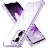 Kzy Oppo Reno 13F ile Uyumlu Kapak Kamera Korumalı Airbag Antishock Köşe Korumalı Şeffaf Silikon Kılıf - Reno 13 F