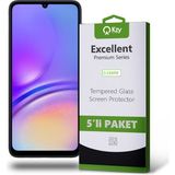 Kzy Samsung Galaxy A05 ile Uyumlu Temperli Ekran Koruyucu Kırılmaz Cam Ekonomik 5'li Paket - Şeffaf