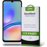 Kzy Samsung Galaxy A05S ile Uyumlu Temperli Ekran Koruyucu Kırılmaz Cam Ekonomik 5'li Paket - Şeffaf