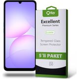 Kzy Samsung Galaxy A07 ile Uyumlu Temperli Ekran Koruyucu Kırılmaz Cam Ekonomik 5'li Paket - Şeffaf