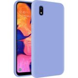 Kzy Samsung Galaxy A10 İçi Kadife Soft Silikon Kılıf - Açık Mavi