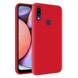 KZY Samsung Galaxy A10s İçi Kadife Soft Logosuz Lansman Silikon Kılıf - Kırmızı