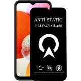 Kzy Samsung Galaxy A14 ile Uyumlu Tam Kaplayan Anti Statik Görünmez Safir Ekran Koruyucu Hayalet Cam - Şeffaf