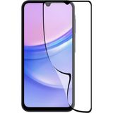 Kzy Samsung Galaxy A15 ile Uyumlu Tam Kaplayan Fiber Nano Ekran Koruyucu Cam - Şeffaf