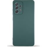 Kzy Samsung Galaxy A23 Kapak Içi Kadife Kamera Korumalı Lansman Silikon Kılıf - Yeşil