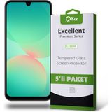 Kzy Samsung Galaxy A26 ile Uyumlu Temperli Ekran Koruyucu Kırılmaz Cam Ekonomik 5'li Paket - Şeffaf