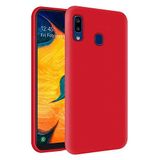 KZY Samsung Galaxy A30 İçi Kadife Soft Logosuz Lansman Silikon Kılıf - Kırmızı