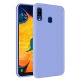 KZY Samsung Galaxy A30 İçi Kadife Soft Logosuz Lansman Silikon Kılıf - Lila