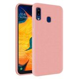 KZY Samsung Galaxy A30 İçi Kadife Soft Logosuz Lansman Silikon Kılıf - Pembe