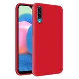 KZY Samsung Galaxy A30s İçi Kadife Soft Logosuz Lansman Silikon Kılıf - Kırmızı