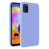 KZY Samsung Galaxy A31 İçi Kadife Soft Logosuz Lansman Silikon Kılıf - Lila