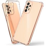 Kzy Samsung Galaxy A33 5g Kapak Kamera Korumalı Şeffaf Airbag Antishock Köşe Korumalı Silikon Kılıf