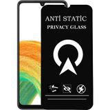 Kzy Samsung Galaxy A33 Tam Kaplayan Anti Statik Görünmez Safir Ekran Koruyucu Hayalet Cam - Saydam