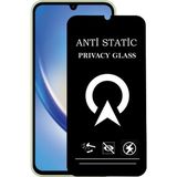 Kzy Samsung Galaxy A34 ile Uyumlu Tam Kaplayan Anti Statik Görünmez Safir Ekran Koruyucu Hayalet Cam - Şeffaf