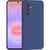 Kzy Samsung Galaxy A37 ile Uyumlu Kapak Kamera Korumalı Içi Kadife Lansman Silikon Kılıf - Lacivert