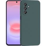 Kzy Samsung Galaxy A37 ile Uyumlu Kapak Kamera Korumalı Içi Kadife Lansman Silikon Kılıf - Yeşil
