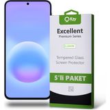 Kzy Samsung Galaxy A57 5g ile Uyumlu Temperli Ekran Koruyucu Kırılmaz Cam Ekonomik 5'li Paket - Şeffaf