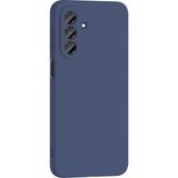 Kzy Samsung Galaxy A57 ile Uyumlu Kapak Kamera Korumalı Içi Kadife Lansman Silikon Kılıf - Lacivert