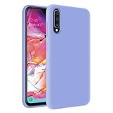KZY Samsung Galaxy A70 İçi Kadife Soft Logosuz Lansman Silikon Kılıf - Lila