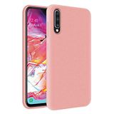 KZY Samsung Galaxy A70 İçi Kadife Soft Logosuz Lansman Silikon Kılıf - Pembe